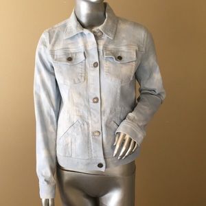 CHAPS | light acid wash denim jean jacket
